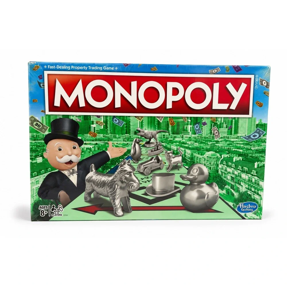 Hasbro Monopoly Classic Board Game New Sealed Family Game Night Limited Tokens